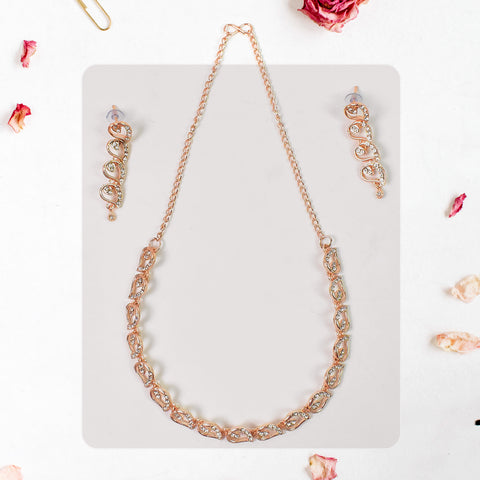 Sparkling crystal necklace set for special occasions