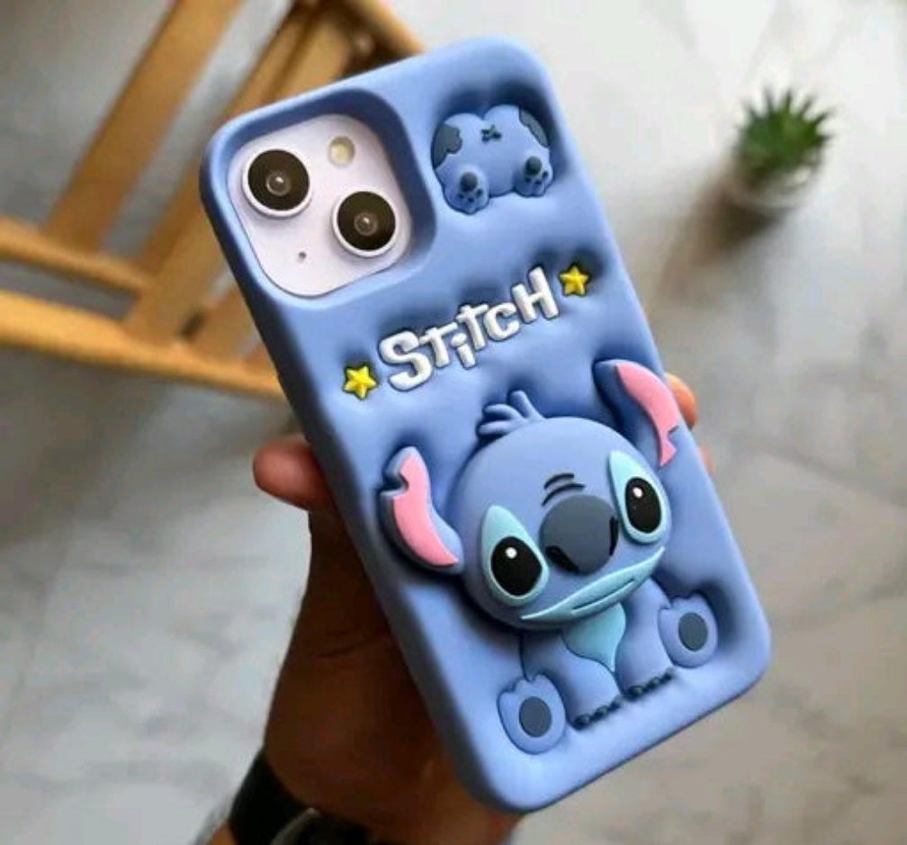 Elevate 3D Cute Cartoon Design with Precise Camera Cuts and shockproof Back Case Cover Compatible for i-Phone 13 - Bow