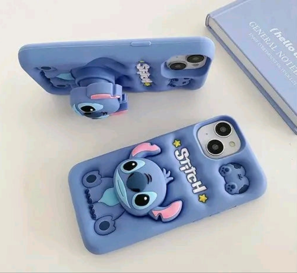 Elevate 3D Cute Cartoon Design with Precise Camera Cuts and shockproof Back Case Cover Compatible for i-Phone 13 - Bow