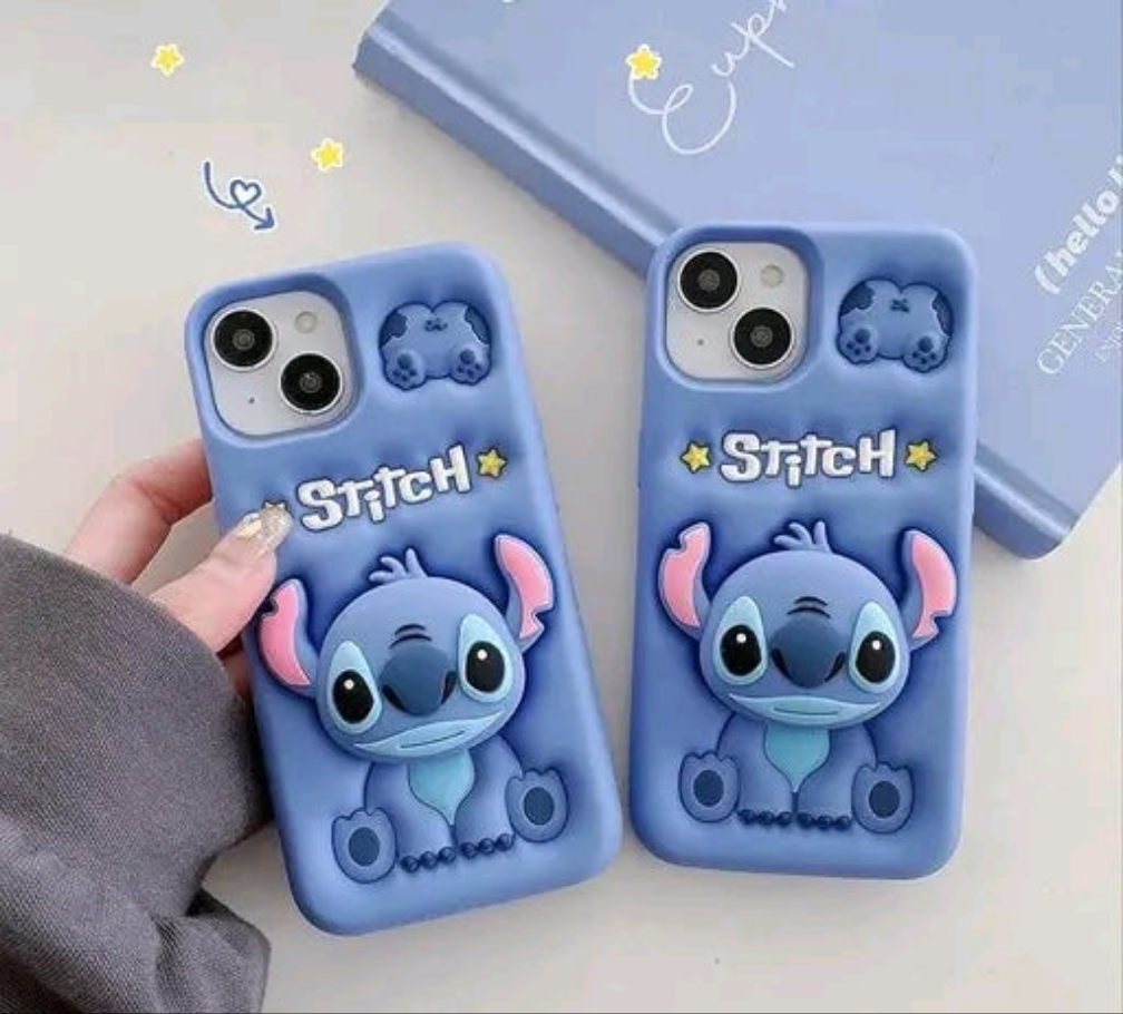 Elevate 3D Cute Cartoon Design with Precise Camera Cuts and shockproof Back Case Cover Compatible for i-Phone 13 - Bow