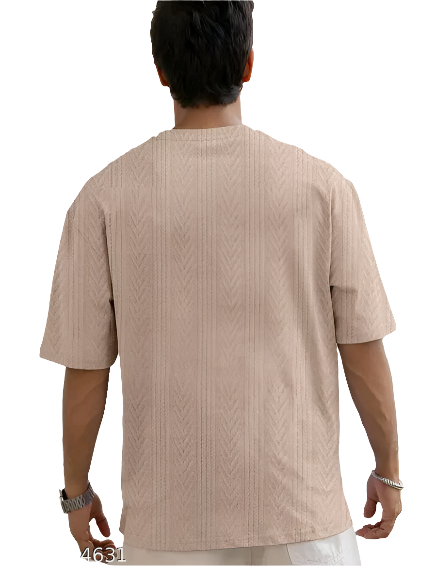 Men Solid Casual Green T-Shirt