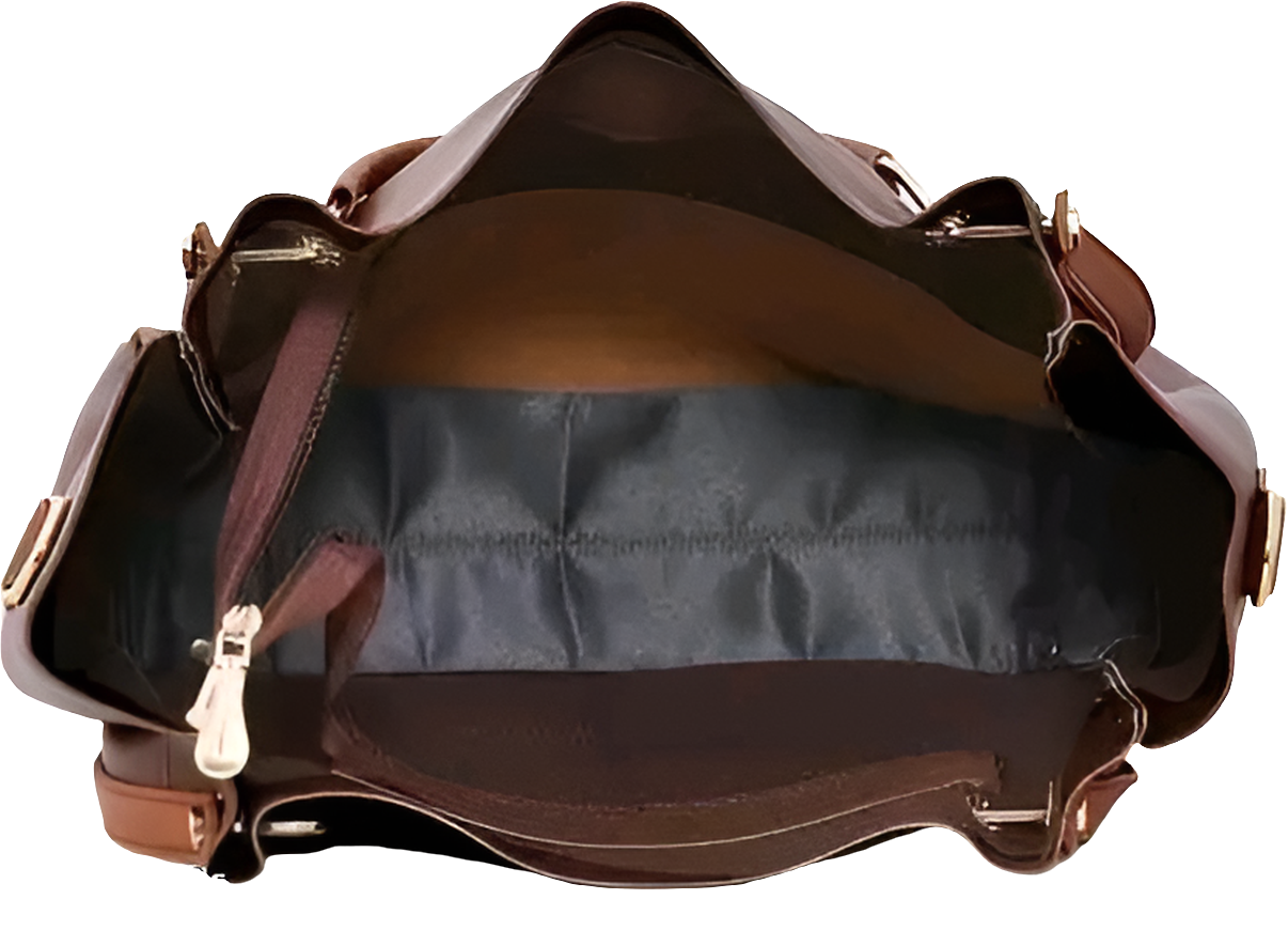 Shoulder Pu-Leather Handbags for Women's. Combo Set of 4