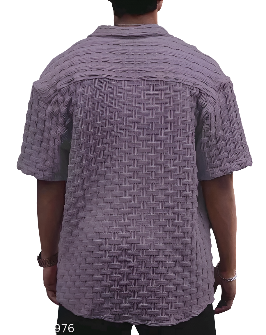 MORE N MORE TRENDZ Men Slim Fit Plain Chattai Design Casual Shirt For Men