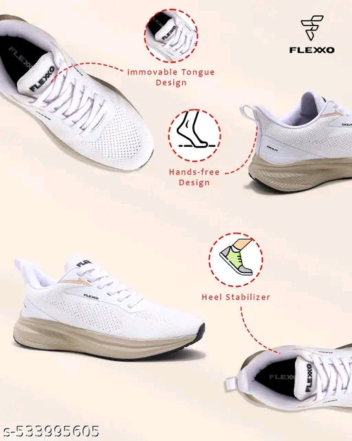 Men's Nitro Dailywear Sports Running Shoes I Sports Shoes Outdoors For Men(White)