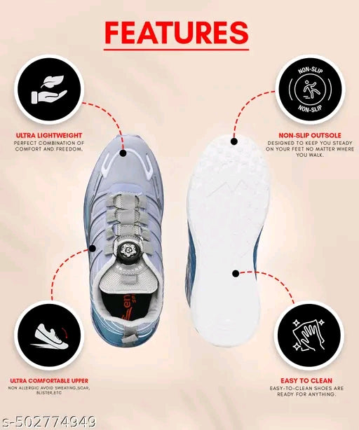 Birde High Quality Double Inject Sole Technology, Spin Buckle Fast Lace-up Shoes For Outdoor, Walking, Gym, Training, Trekking, Running and Sports Shoes for Men
