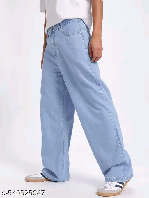 baggy mens ice blue jeans//baggy lose fit man jeans
