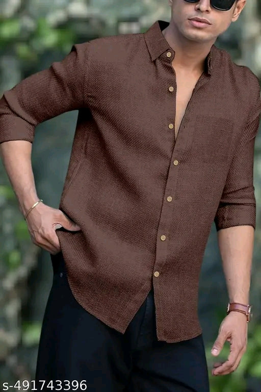 Stylish Full Sleeve Linen Mens Shirt,Shirt For Men,LINEN SHIRT,Shirt for Men|| Linen Shirt || Single Pocket Shirt || latest Shirt || Shirt || LowestPrice Shirt || Fashionable Shirt