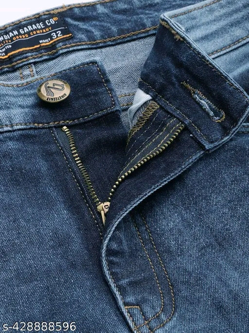 Men's Slim Dark Blue Jeans