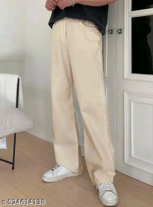 Men Baggy Jeans cream