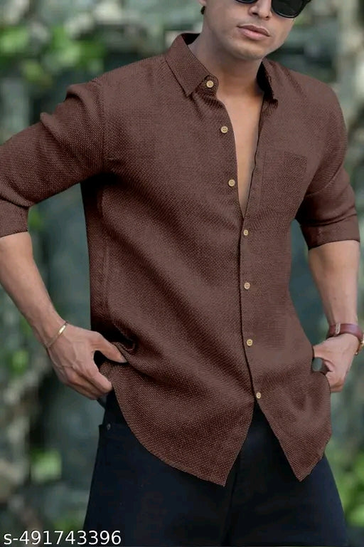 Stylish Full Sleeve Linen Mens Shirt,Shirt For Men,LINEN SHIRT,Shirt for Men|| Linen Shirt || Single Pocket Shirt || latest Shirt || Shirt || LowestPrice Shirt || Fashionable Shirt