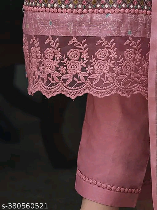 New Launch of Linen Cotton Kurta, Pant, and Dupatta Collection