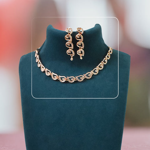 Sparkling crystal necklace set for special occasions