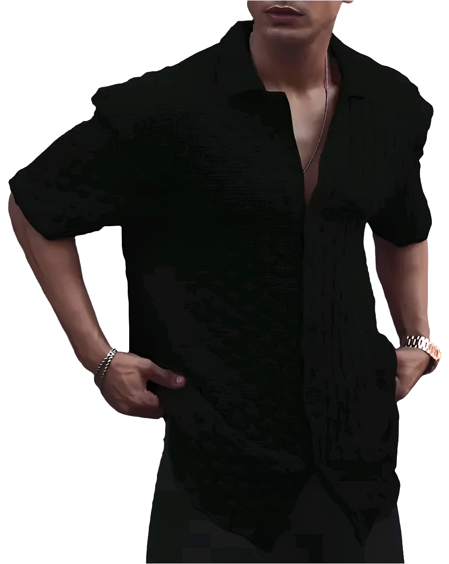 MORE N MORE TRENDZ Men Slim Fit Plain Chattai Design Casual Shirt For Men