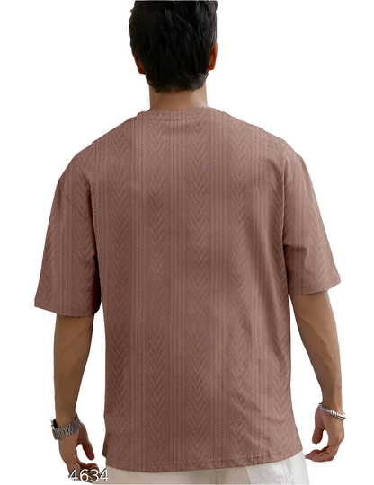 Men Solid Casual Green T-Shirt