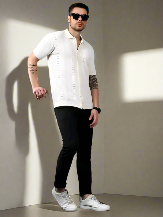 summer wear cotton knitted shirt for Men