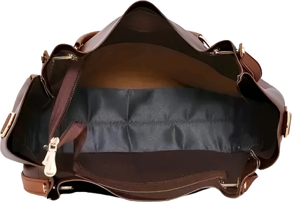 Shoulder Pu-Leather Handbags for Women's. Combo Set of 4