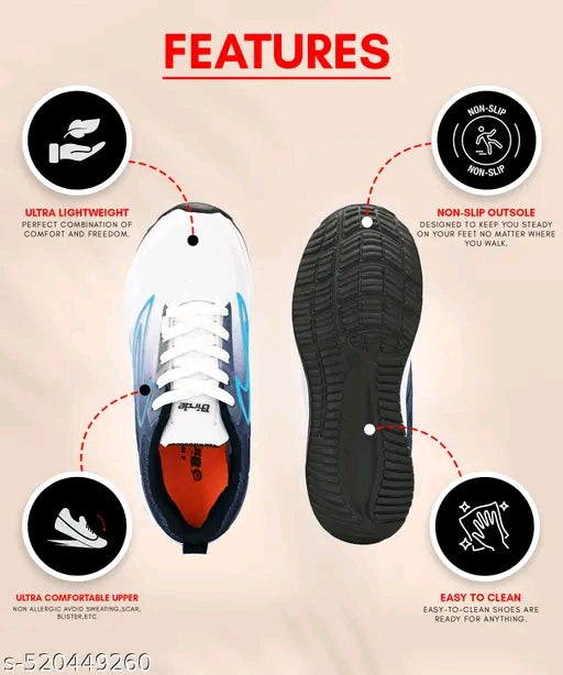 Men's Sport Comfortable Soft Lightweight Dailywear Walking & Running Sports Shoes