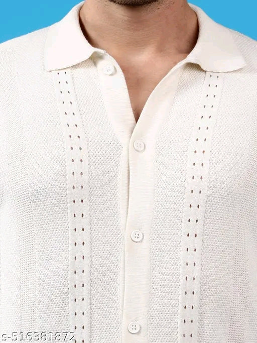 summer wear cotton knitted shirt for Men