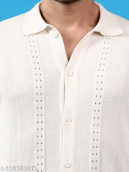 summer wear cotton knitted shirt for Men