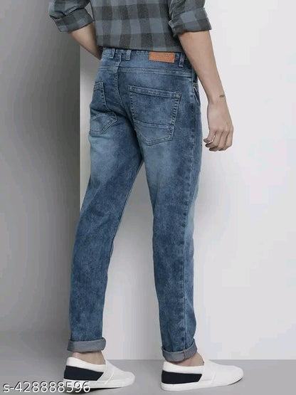 Men's Slim Dark Blue Jeans