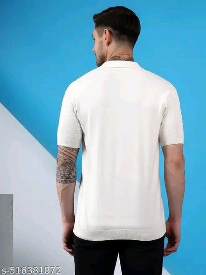 summer wear cotton knitted shirt for Men