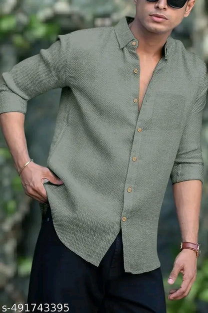 Stylish Full Sleeve Linen Mens Shirt,Shirt For Men,LINEN SHIRT,Shirt for Men|| Linen Shirt || Single Pocket Shirt || latest Shirt || Shirt || LowestPrice Shirt || Fashionable Shirt